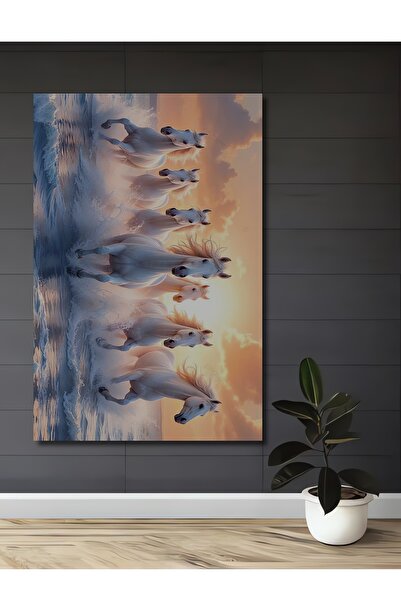 Teona Ahşap Tablou decorativ din lemn cu aspect de acuarelă, cu inimi de leu ...