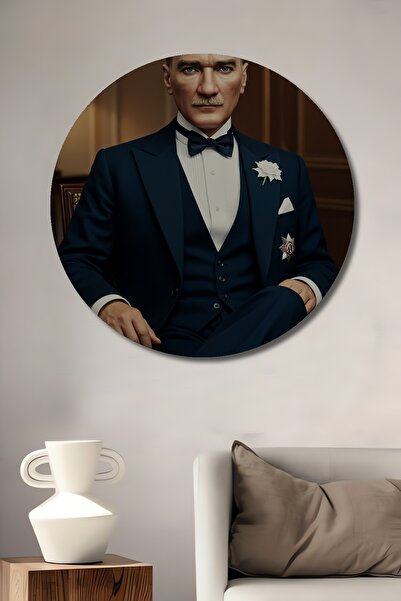 Teona Ahşap Gazi Mustafa Kemal Atatürk Tablou decorativ din lemn cu aspect de...