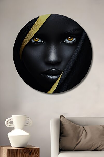 Teona Ahşap Μυστηριώδες Πορτρέτο Γυναίκας Ελαιογραφία με Ξύλινη Διακοσμητική ...