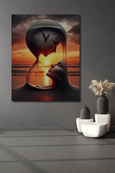 Teona Ahşap Fețele timpului: Pictură în ulei cu aspect de artă abstractă