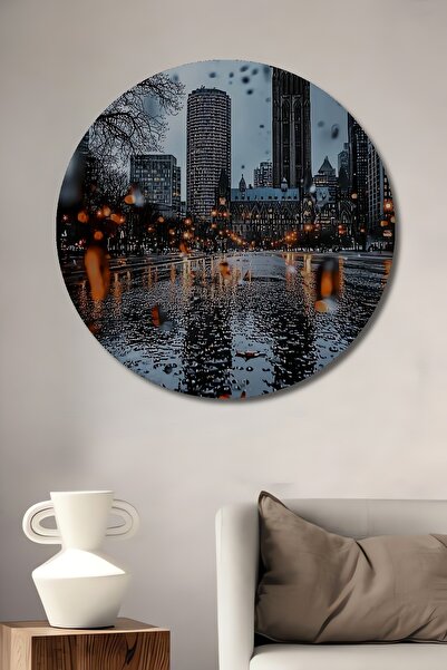 Teona Ahşap Pictură decorativă din lemn cu aspect de pictură în ulei, peisaj ...