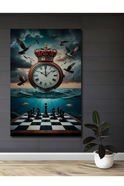 Teona Ahşap Tablou decorativ din lemn cu aspect de pictură în ulei, cu temati...