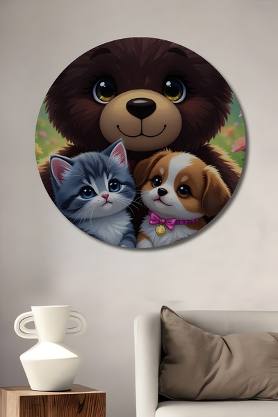 Teona Ahşap Διακοσμητικός ξύλινος πίνακας ζωγραφικής με εμφάνιση ακουαρέλας, ...