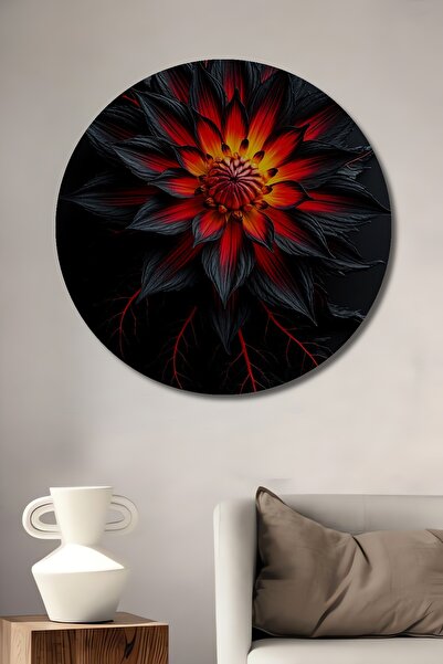 Teona Ahşap Pictură decorativă pe lemn cu aspect de pictură în ulei cu flori ...