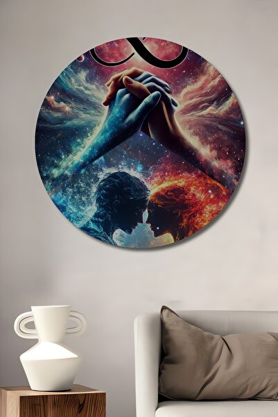 Teona Ahşap Dansul universal al iubirii eternă, pictură decorativă din lemn c...