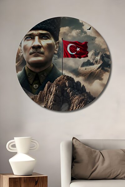 Teona Ahşap Διακοσμητικός ξύλινος πίνακας τοίχου με ελαιογραφία Μουσταφά Κεμά...