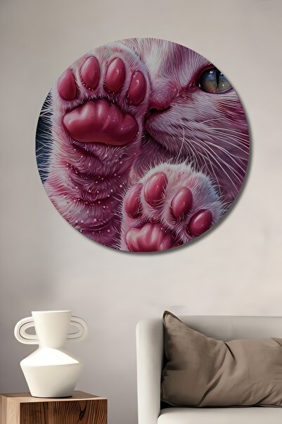 Teona Ahşap Ροζ Ξύλινο Διακοσμητικό Πίνακα Ζωγραφικής με Ελαιογραφία σε Στυλ ...