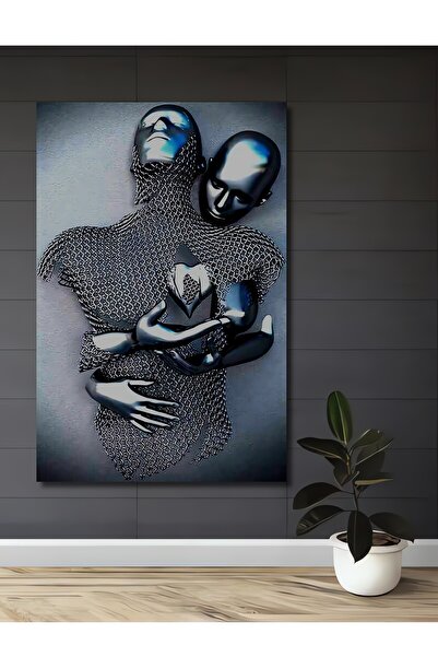 Teona Ahşap Μεταλλική Αγκαλιά της Αγάπης: Ξύλινο Διακοσμητικό Τραπέζι με Εφέ ...