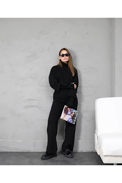 REDMİNA fashion Corded Fabric Knitwear Set with Teddy Bear Detail