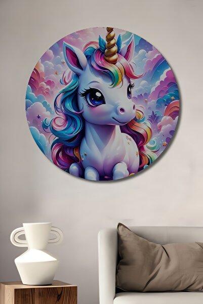 Teona Ahşap Unicorn Magic Dream Pictură decorativă din lemn cu aspect de pict...