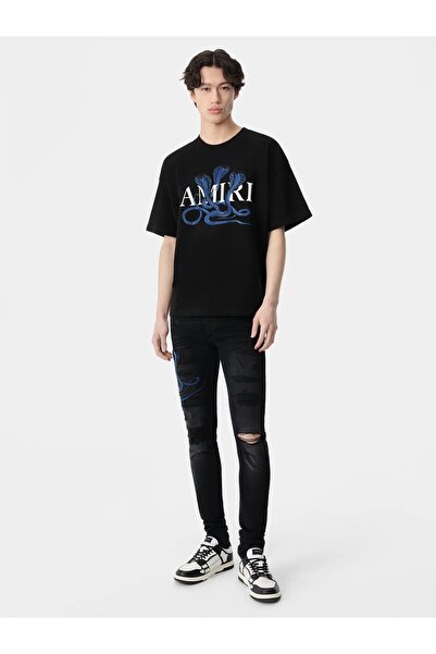 Amiri Яскрава футболка для скейтбордистів з логотипом ZEHİR