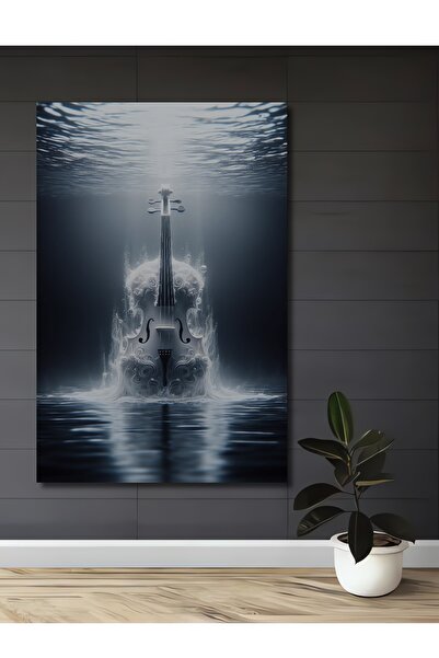 Teona Ahşap Tablou decorativ din lemn cu aspect de pictură în ulei, Melodie s...