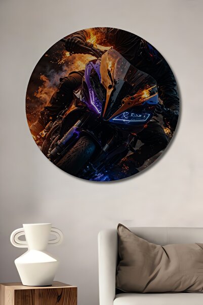 Teona Ahşap Pictură decorativă din lemn cu aspect de artă modernă, cu motor î...