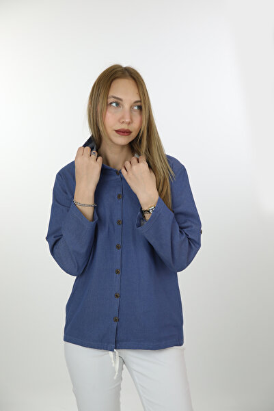 Cottoncool Hooded Denim Shirt