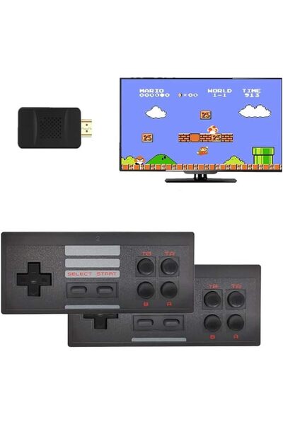 Generic صندوق ألعاب صغير للغاية مع عصا تحكم لاسلكية مزدوجة