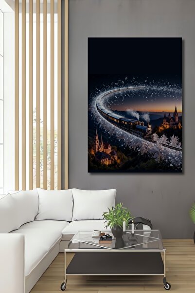 Teona Ahşap Masalsı Yolculuk Tablou din lemn cu aspect de pictură în ulei