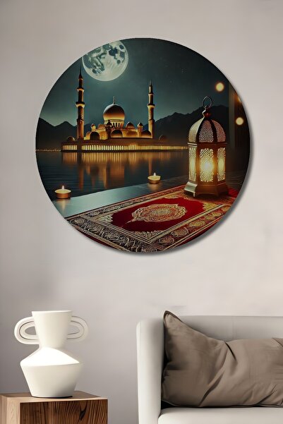 Teona Ahşap Tablou decorativ din lemn cu aspect de pictură în ulei, Moscheea ...