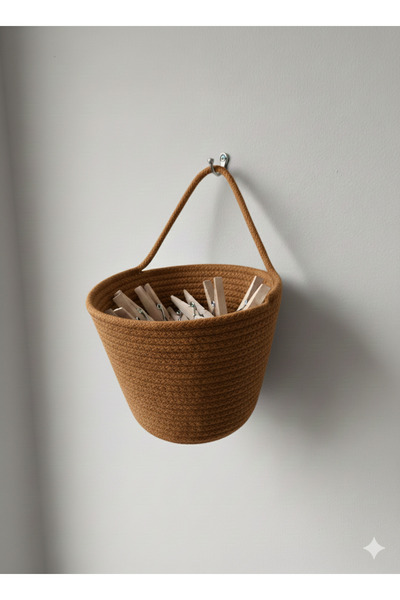 ÖRGÜM Coș cu zăvoare Coș organizator decorativ multifuncțional 15x15 cm (ATATĂ DE FIXARE PENTRU AGARAT NEMINTEȘTE)