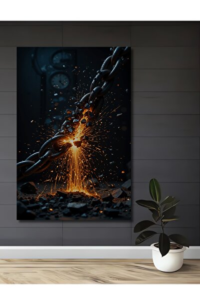 Teona Ahşap Masă decorativă din lemn cu aspect de foc și lanț rupt