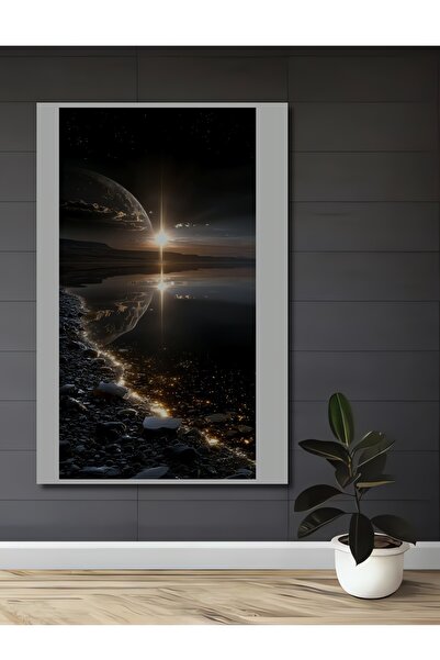 Teona Ahşap Stelele urmăresc peisajul lumii Tablou decorativ din lemn