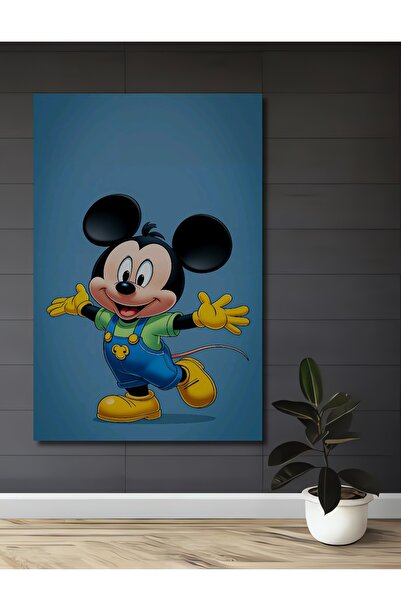 Teona Ahşap Ξύλινο διακοσμητικό τραπέζι με παιδικά ρούχα Μίκυ Μάους