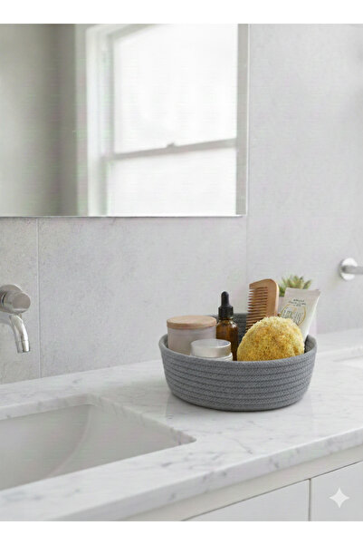 ÖRGÜM Basket Decorative Multi-Purpose Organizer 20X7 cm