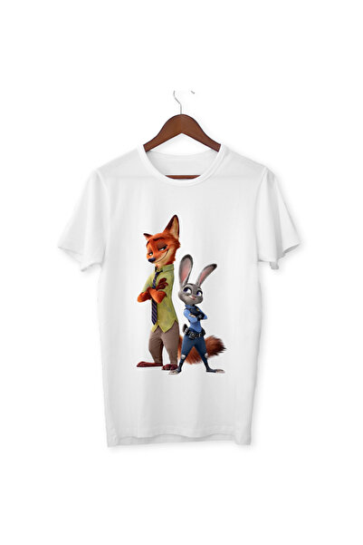 ALPŞAN TİCARET Tricou Zootopia Băieți Fete Copii Tricou alb Tricou Zootopia c...