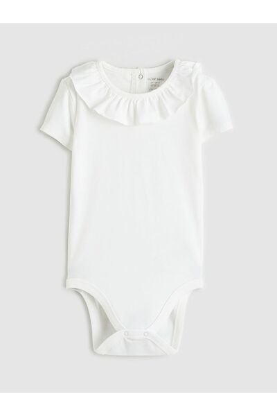 LC Waikiki Lcw Baby Crew Neck Baby Girl Snap Bodysuit