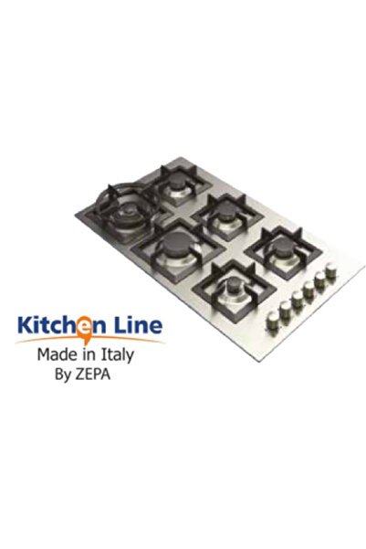 Kitchen Line Stainless Steel Gas Surface 90 cm