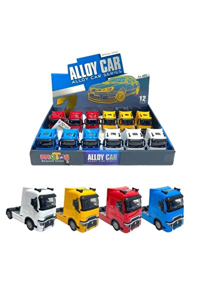 SCOWETTO لعبة شاحنة رينو معدنية 1 قطعة مع ضوء وموسيقى - 12 سم