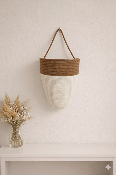 ÖRGÜM حامل حقائب، سلة تنظيم الحقائب الزخرفية، 30×20 سم