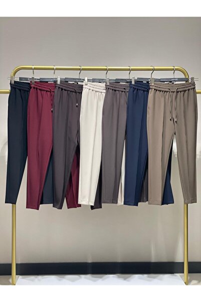 Yusuf Özdemir BELİ LASTİKLİ PANTOLON 1360 Kahve