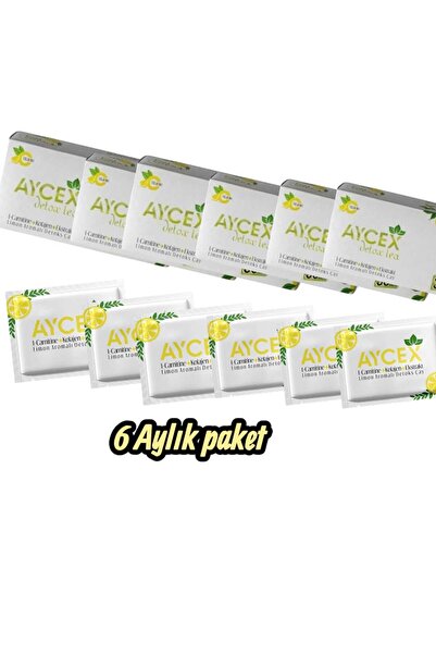 aycex Detox Tea – Limon Aromalı 6 Aylık 30 Lu Şaşe