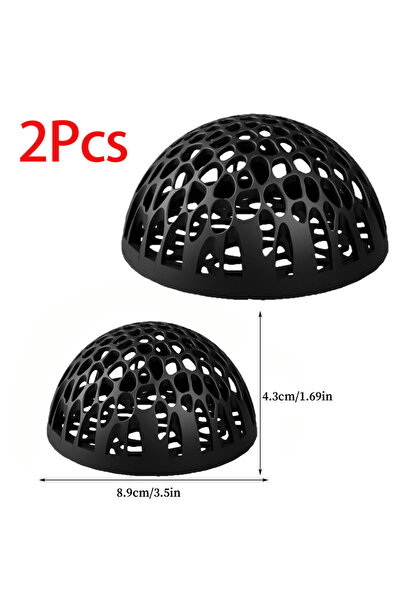 Choice3 بيت روبيان صغير مسامي أسود اللون، قطعتان، لحوض السمك، يوفر أماكن اختب...