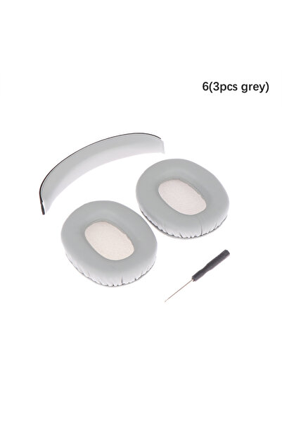 Choice A6 (3 قطع رمادية) لسماعات الرأس Edifier W800BT W808BT W800X K830 K815P G1، أغطية وسادات الأذن