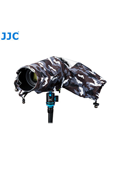 Choice غطاء مطري محمول للكاميرا من JJC، رمادي مموه، مقاوم للماء، غطاء واقٍ من...