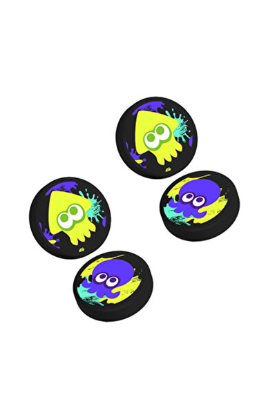 Choice A 4pcs for Splatoon 3 / Tears of the Kingdom Soft Thumb Stick Grip Cap...