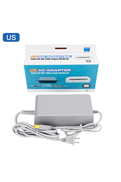 Choice US PLUG NEW For Nintend Wii U WiiU Game Consol Adapter 100-240V 15V 5A Home Wall Power Supply AC Cha