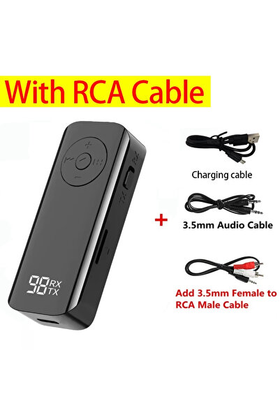 Vikefon الإصدار 5.3 مع كابل RCA، جهاز إرسال واستقبال صوتي بتقنية بلوتوث 5.3 ل...