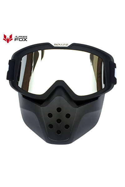 Choice Silver Vintage Motorcycle Helmet Goggles Motocross Helmet Glasses Retr...