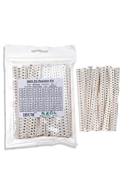 Choice 2000 قطعة/الوحدة 0805 SMD المقاومات مجموعة متنوعة 10ohm-1M أوم 5% 80va...
