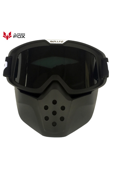 Choice Black Vintage Motorcycle Helmet Goggles Motocross Helmet Glasses Retro...
