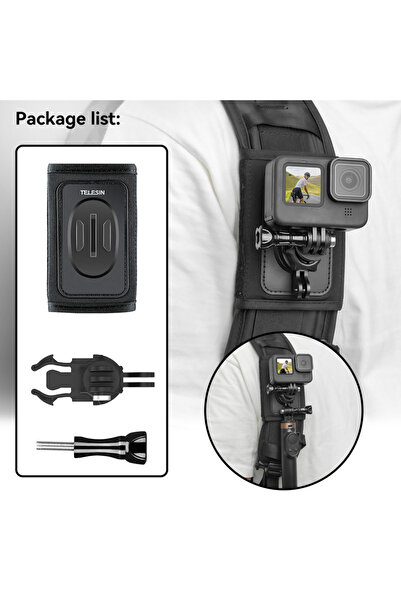 Choice حزام كتف لحقيبة الظهر من تيليسين، مزود بخطاف J مزدوج قابل للدوران 360 درجة، وحزام كتف متوسط الحجم قابل للفك السريع.