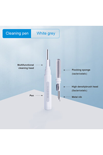 Choice طقم تنظيف سماعات هاجيبس العادي باللونين الأبيض والرمادي لسماعات AirPod...