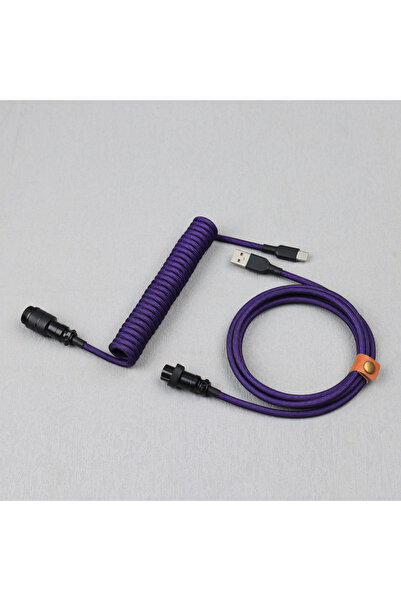 Choice6 1.5m D30 LANO Detachable Aviator Coiled Power Cable Type C for Mechan...