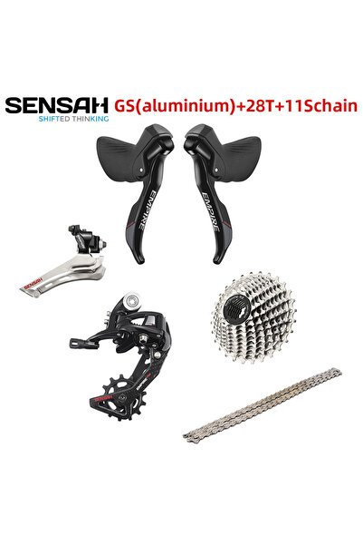 Choice مجموعة تروس الطريق GS34T SENSAH EMPIRE 6 Kits 2x11 سرعة 22 سرعة، ذراع ...