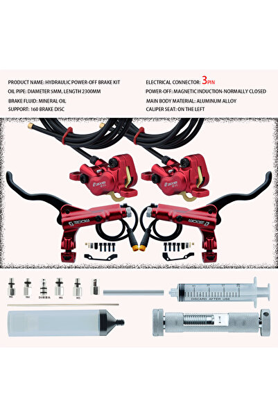 Choice L1603PSTD-R Zoom HB-876E فرامل قرصية هيدروليكية يسارية بأربعة مكابس لل...