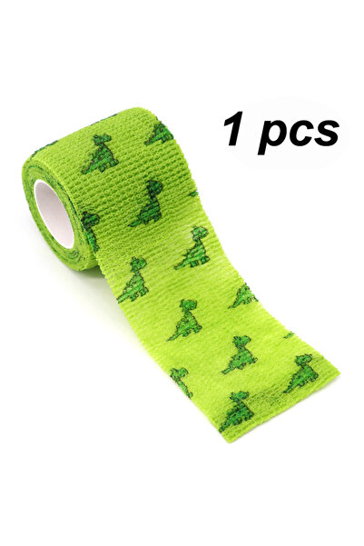 Choice 5cm X 4.8m 1 pcs 1/6/10 pcs Green Dinosaur Printed Self Adhesive Elast...