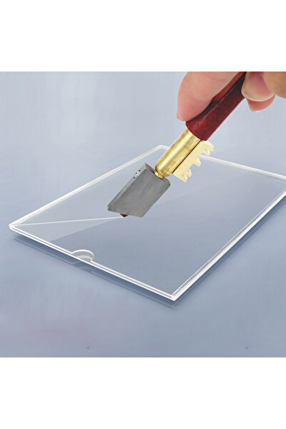 Choice قاطع زجاج ماسي مفرد 17 مم، سكين حاد، أداة قطع زجاج ماسية محمولة