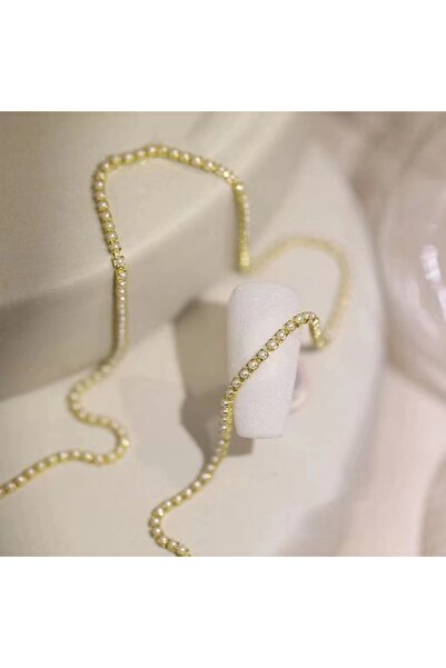 Choice سلسلة تزيين الأظافر الماسية بطول 50 سم، 12 قطعة، دلايات أظافر ملونة، إكسسوارات تزيين الأظافر، مصنوعة من المعدن والفولاذ.